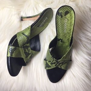 Bebe heels | Green scales